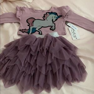 Unicorn 2 piece set toddler outfit